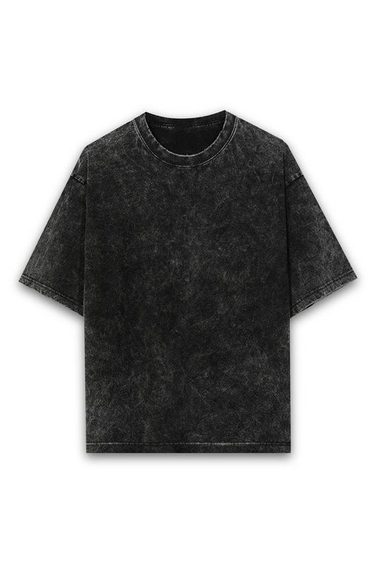 Black Acid Wash Unisex Oversized Classic T-shirt