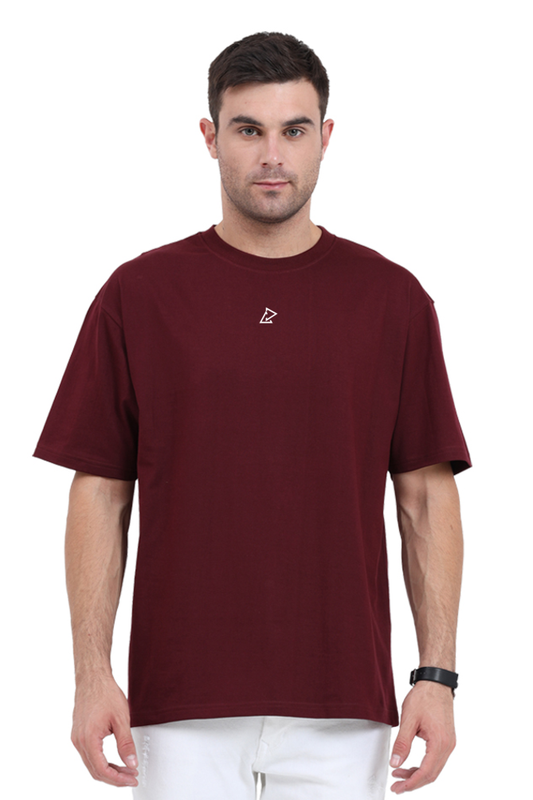 Avokit Maroon Unisex Oversized T-Shirt