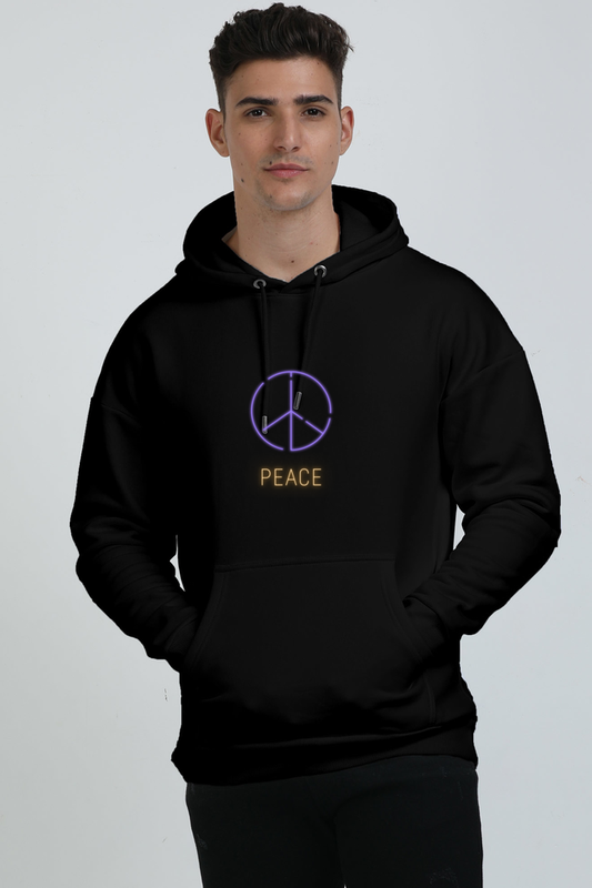 Peace Oversized Hooded Sweatshirt